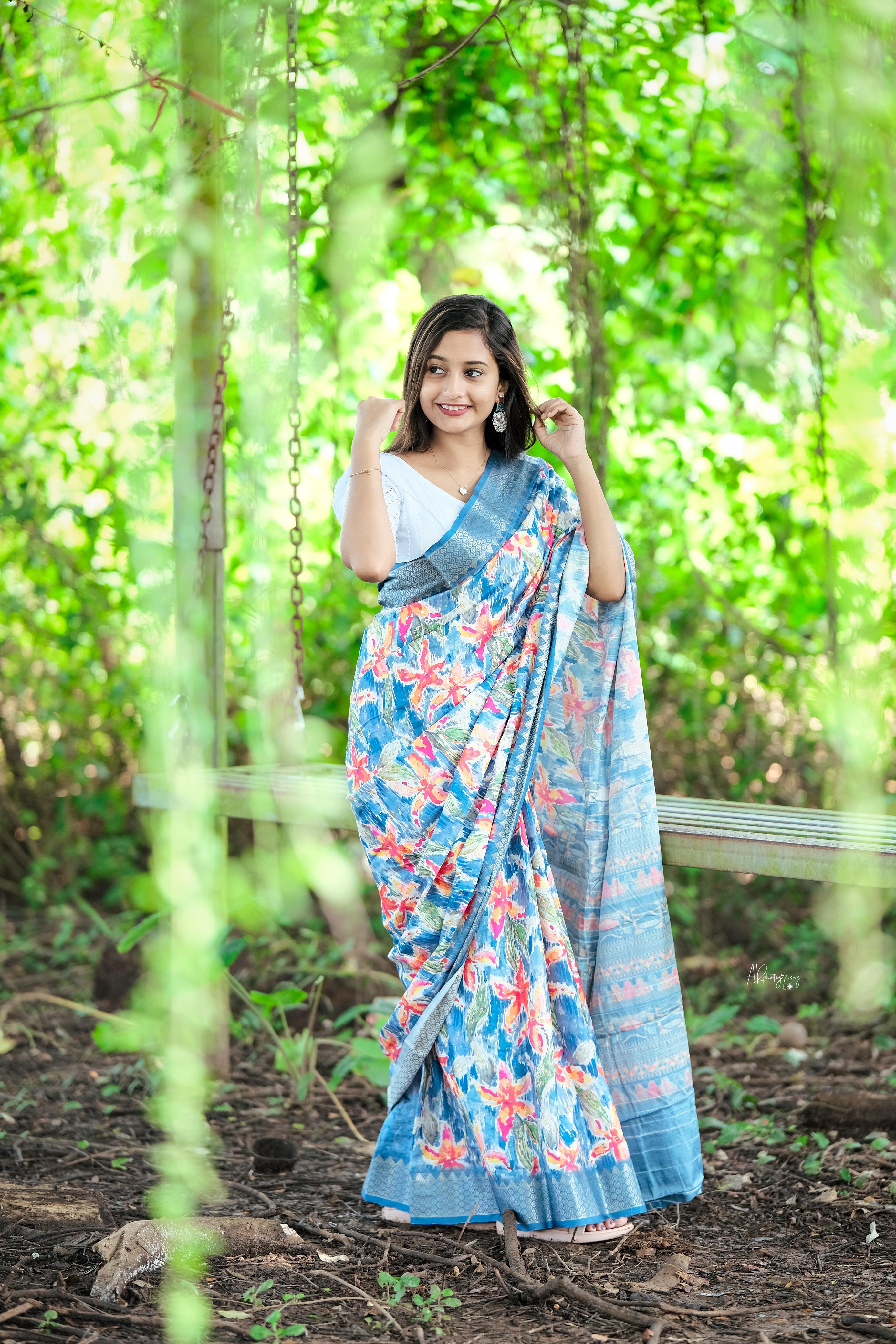 Bloom Silk Saree - Raj Panchi