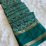 Dola Silk Bandhani Saree with Crochet Border - Raj Panchi