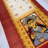 Dola Silk Saree with Golden Border - Raj Panchi