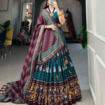 Exquisite Silk Lehenga with Printed Design - Raj Panchi