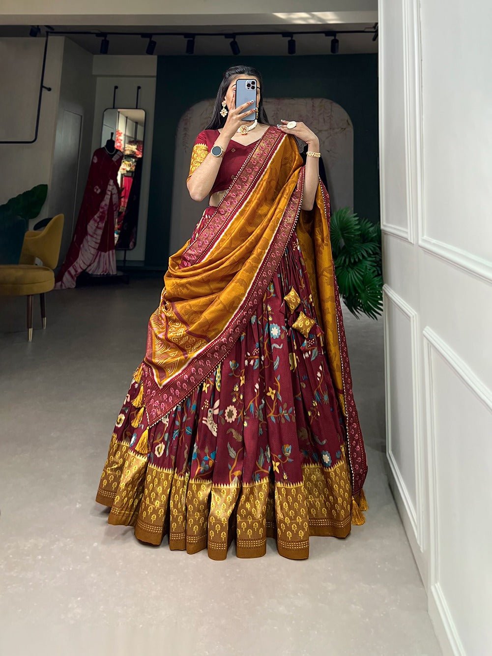 Opulent Silk Lehenga - Raj Panchi