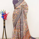 Radiant Charm Dola Silk Saree - Raj Panchi