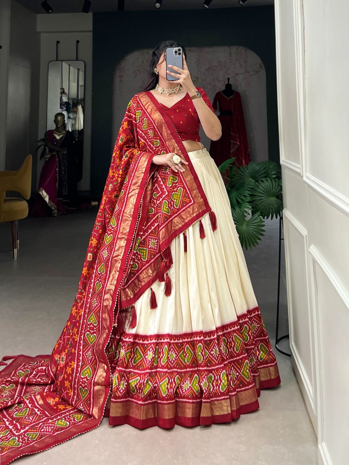 Silk Lehenga Set - Raj Panchi