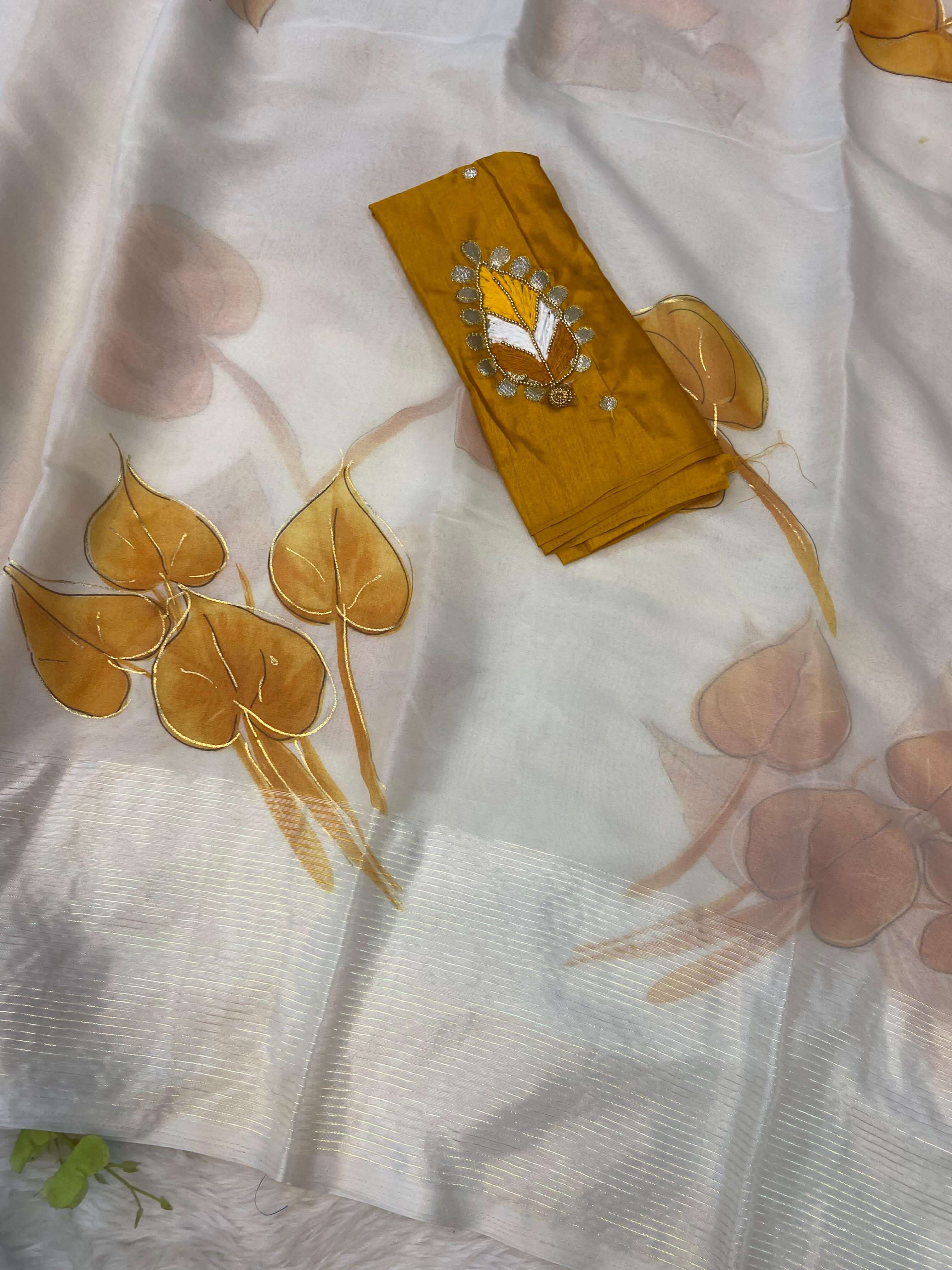 Soft Organza Saree - Raj Panchi